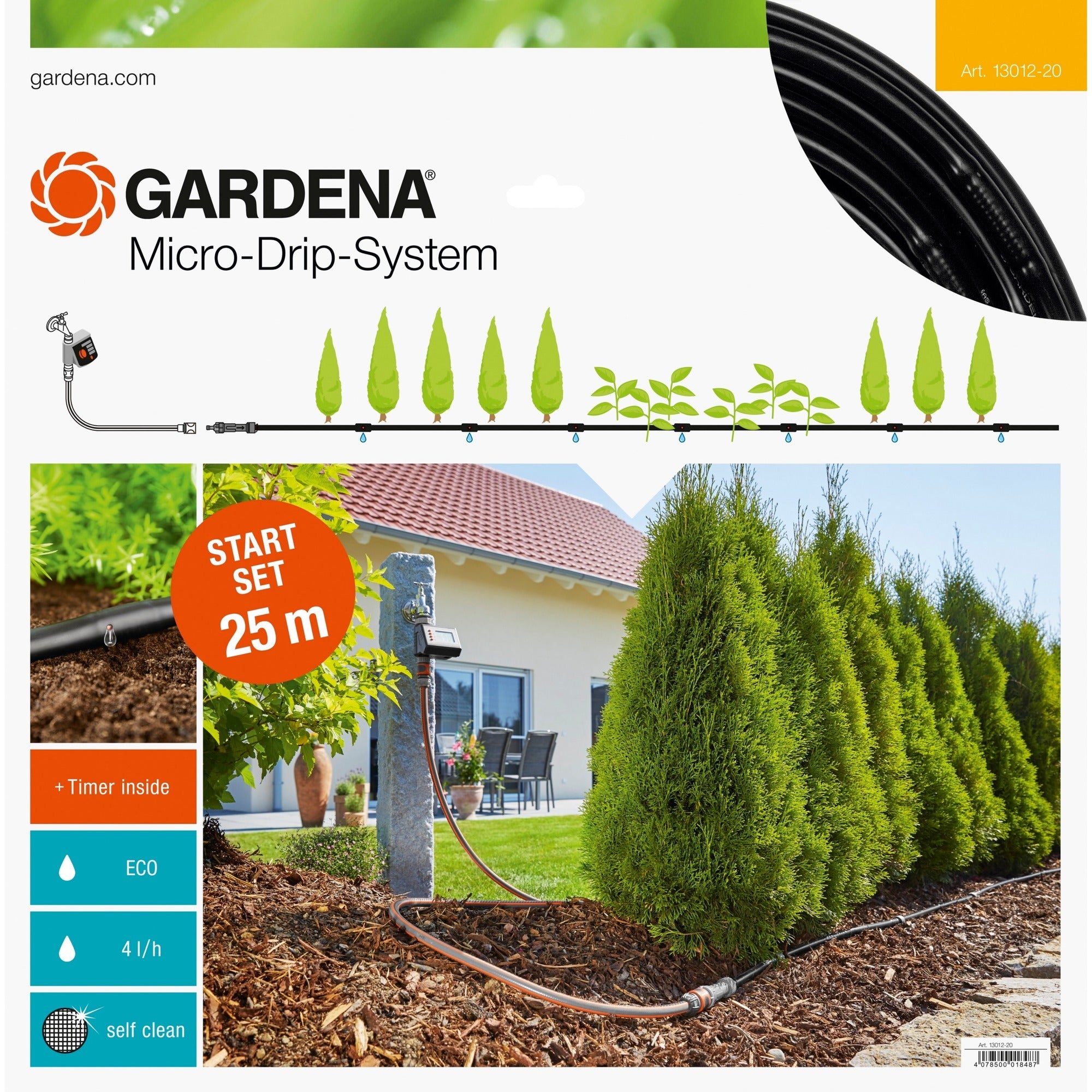 GARDENA GARDENA Micro-Drip-System startset M voor rijplanten met b
