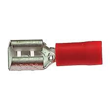 Doos schuif stekker plat vrouw middel rood 4,8x0,5