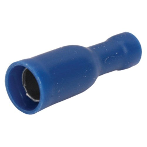 Bofix doos a 25 schuifstekker rond vrouw blauw 4mm