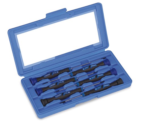 schroevendraaierset precisie 4x sleuf 2x kruis