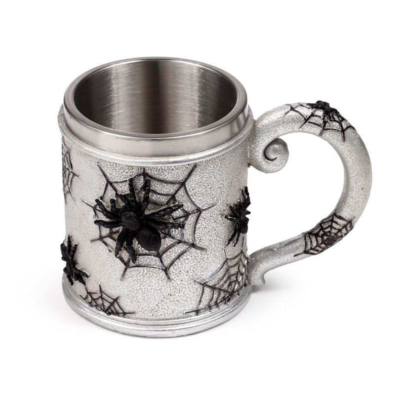 Decoratief spinnenweb drinkbeker