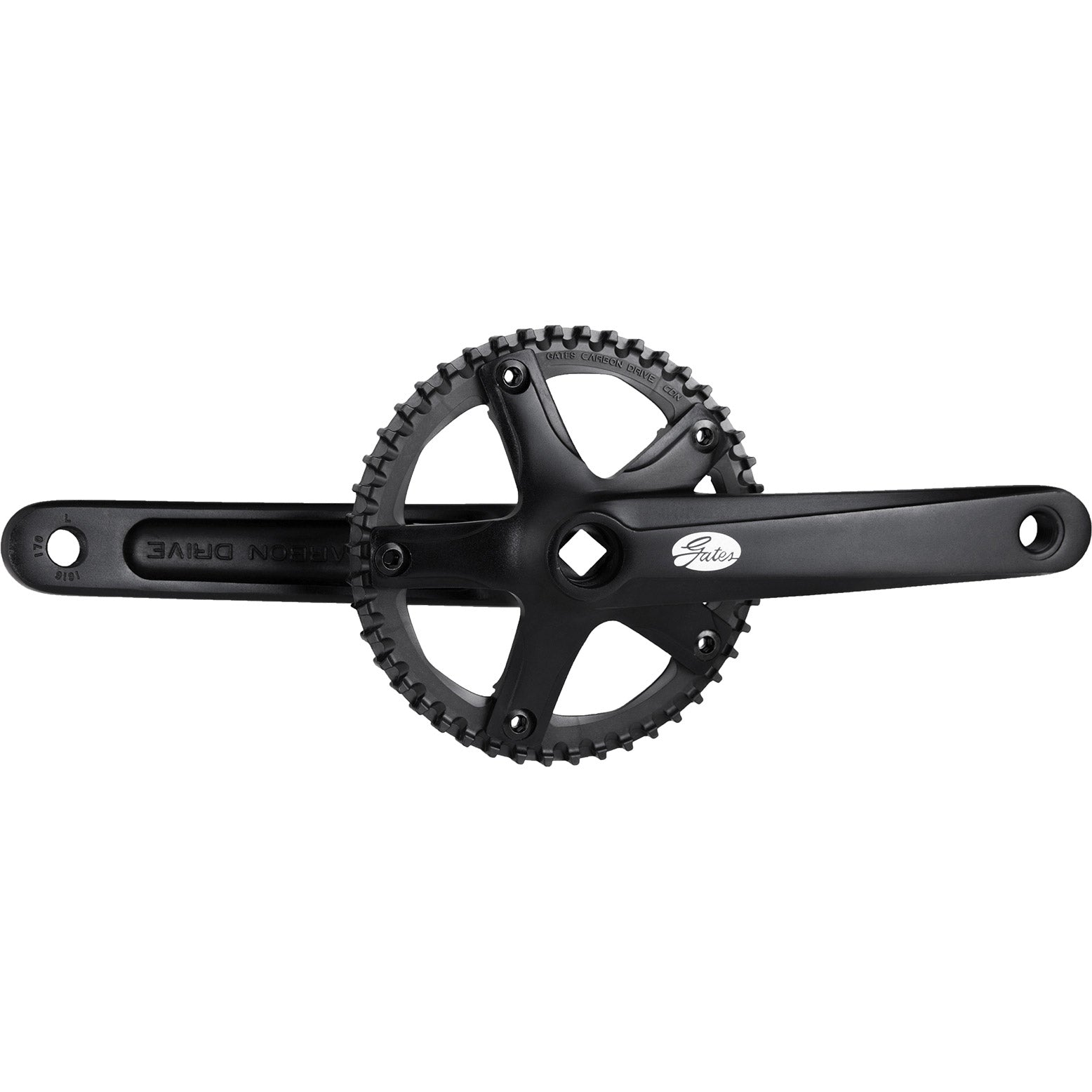 Gates crankstel cdn s150 46t 175mm zonder beschermrand zw.