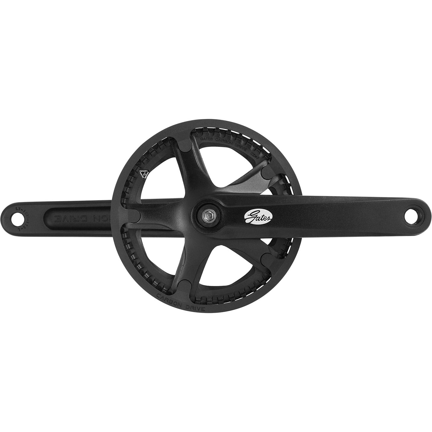 Gates crankstel cdn s150 46t 175mm pvc beschermrand zwart