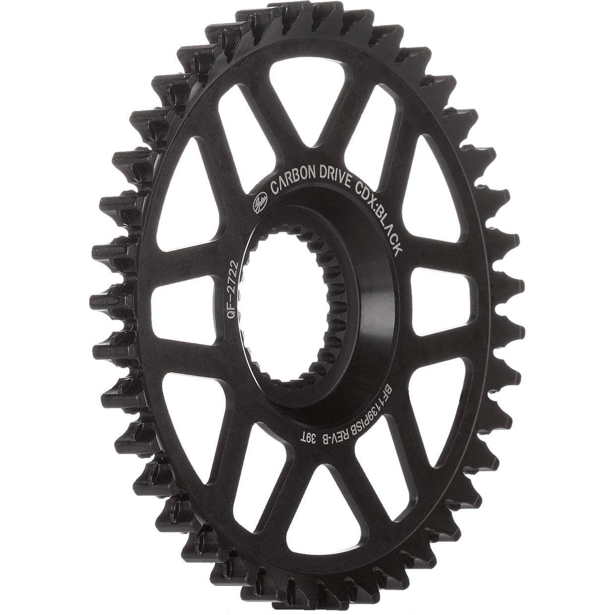 Gates tandwiel cdx 39t fin line rondsel chromoly zwart