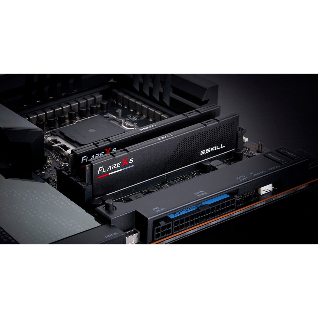 G.skill 64 gb ddr5-6000 (2x 32 gb) kit werkgeheugen (zwart, f5-6000j3040g32gx2-fx5, flare x5, expo)