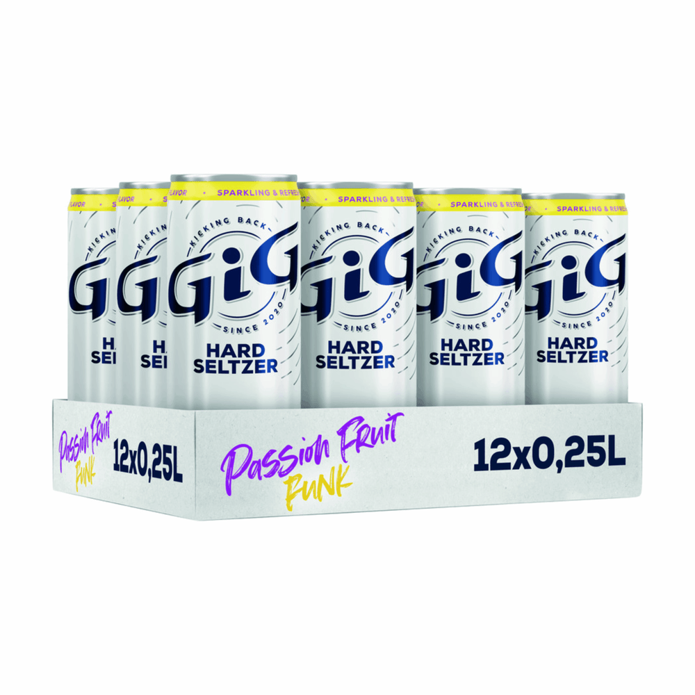 Gig hard seltzer passionfruit funk blik (12x 25cl)
