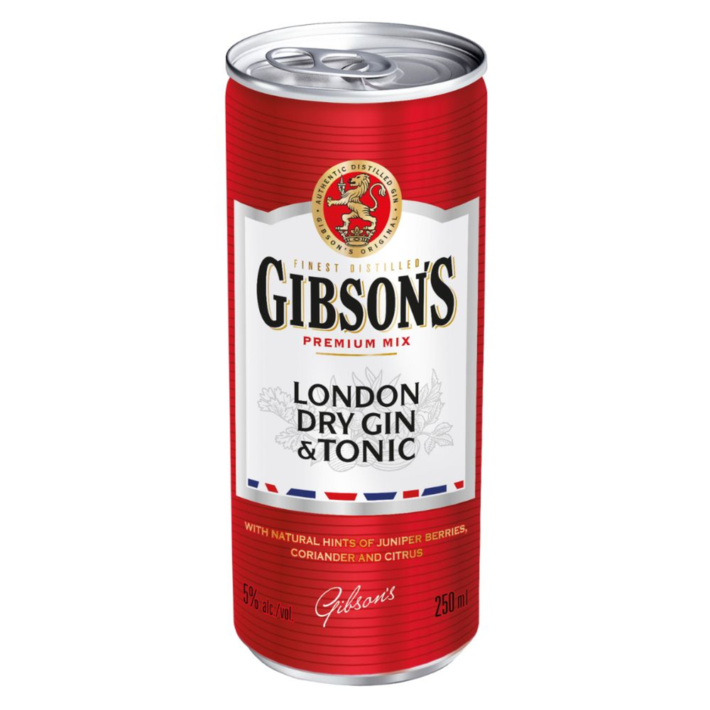 Gibson's gin tonic blik (24x 250ml)