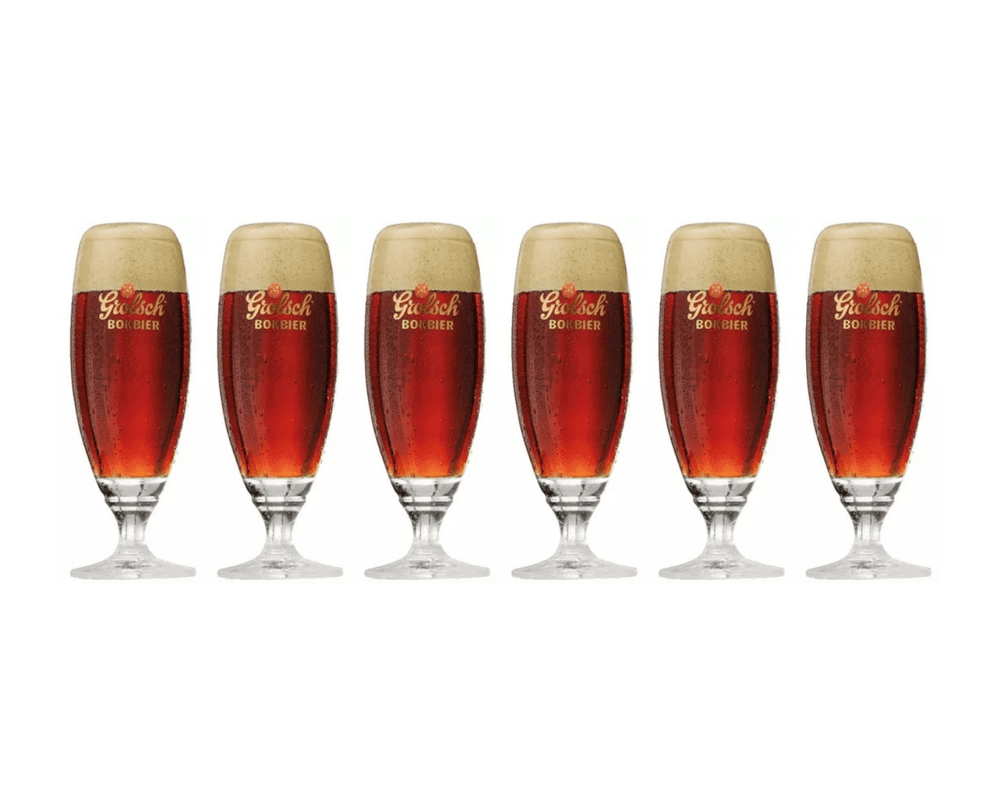 Grolsch bokbier glas (6x 30cl)