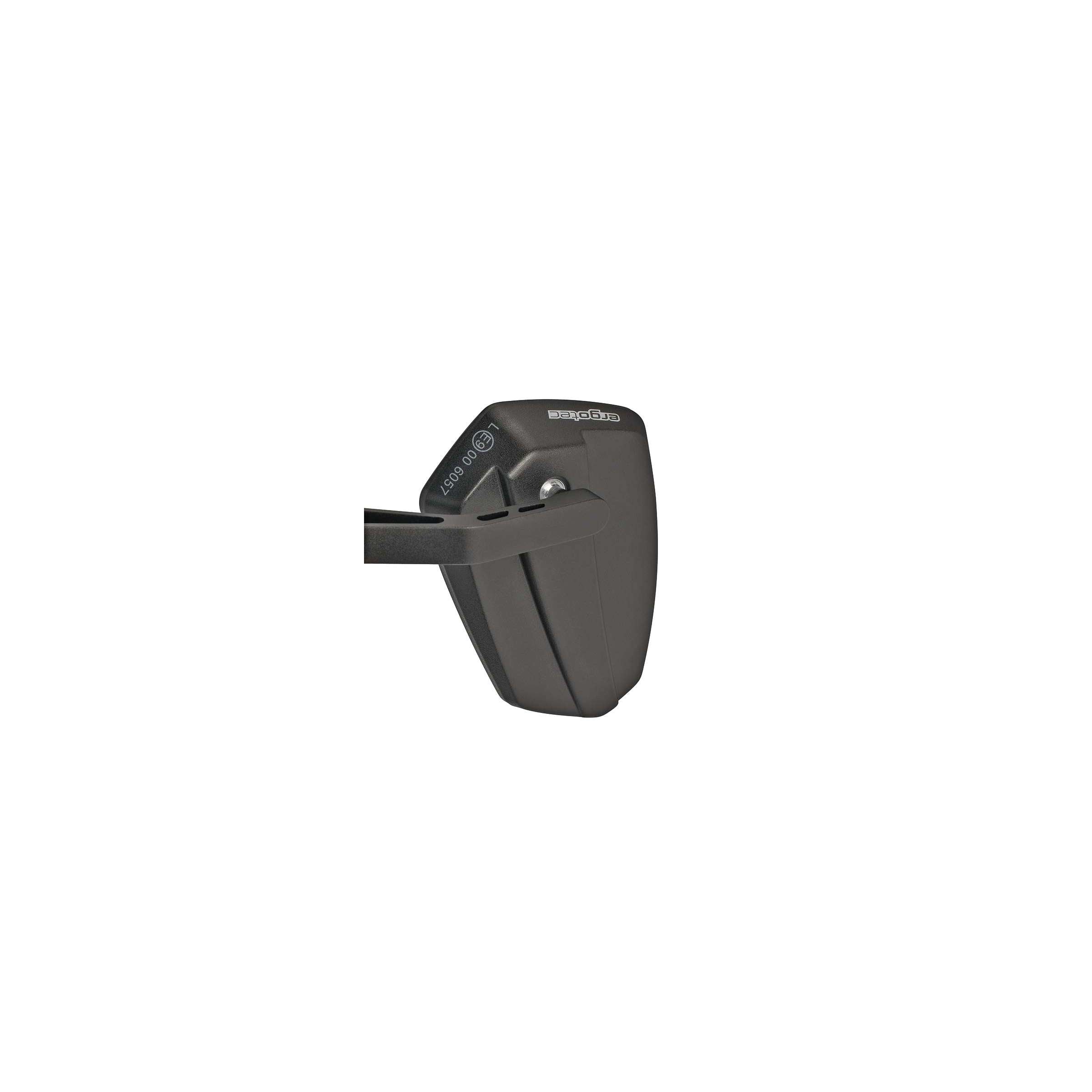 Ergotec Spiegel M-77 korte arm 120 x 80-55 mm aluminium zwart gezandstraald (K gekeurd)