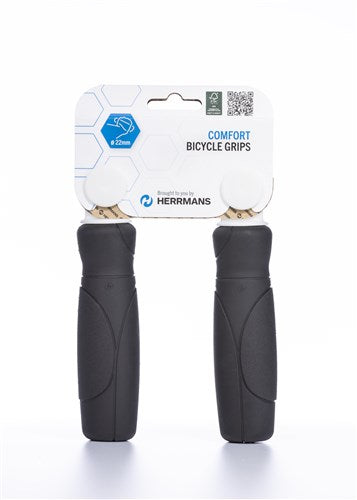 Herrmans Cut 93 black 120 120mm (pair) - bicycle grip