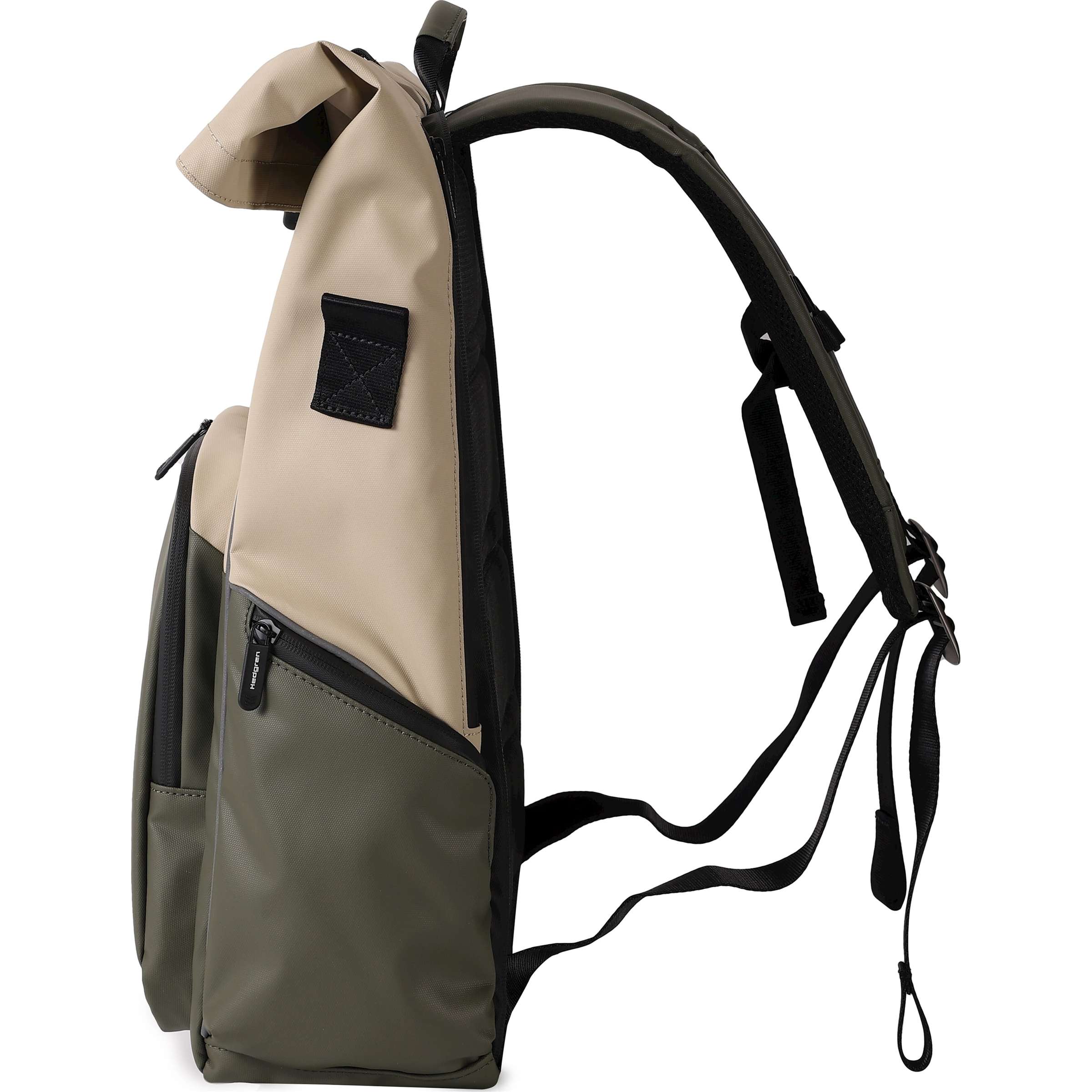 Hedgren woon-werkfietsnaaf rugtas 23,9l beige olijf