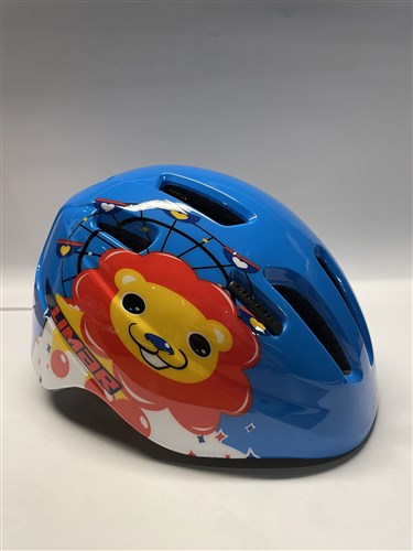Limar kinderhelm s 46-52cm happy lion blauw