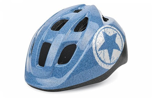 Polisport kinderhelm Jeans. maat: S (52 56 cm), kleur: Blauww