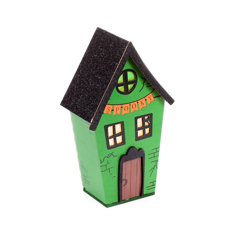 Groot griezelig huis halloween led decoratie