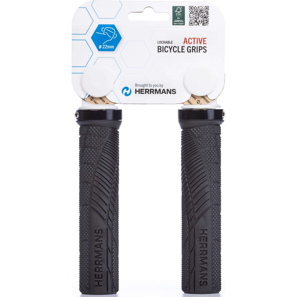 Herrmans handvat atb zwart op kaart m schroef shark lock