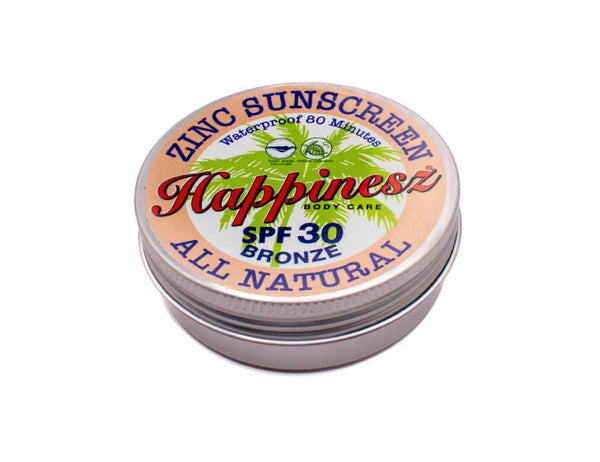 Happinesz sunscreen - spf 30 - zinc - bronze