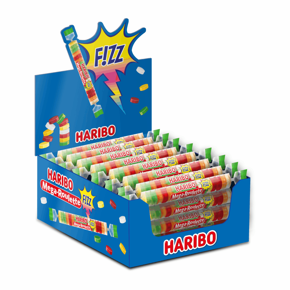 Haribo mega roulette zuur (40 rollen)