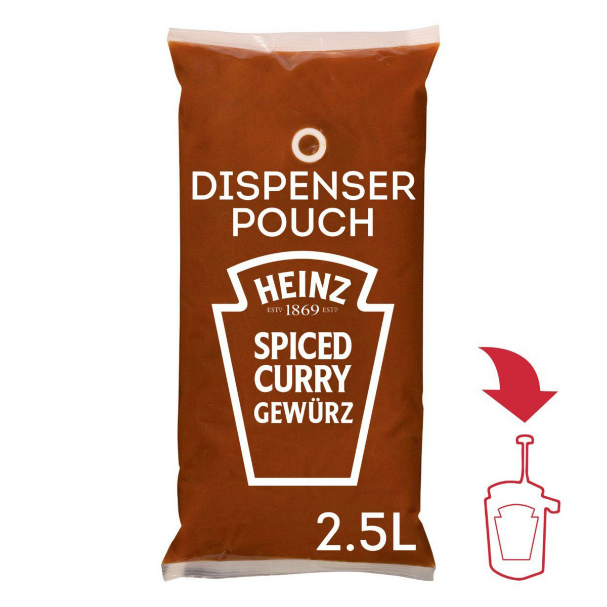 Heinz sauce-o-mat curry gewurz ketchup (3×2,5 liter)