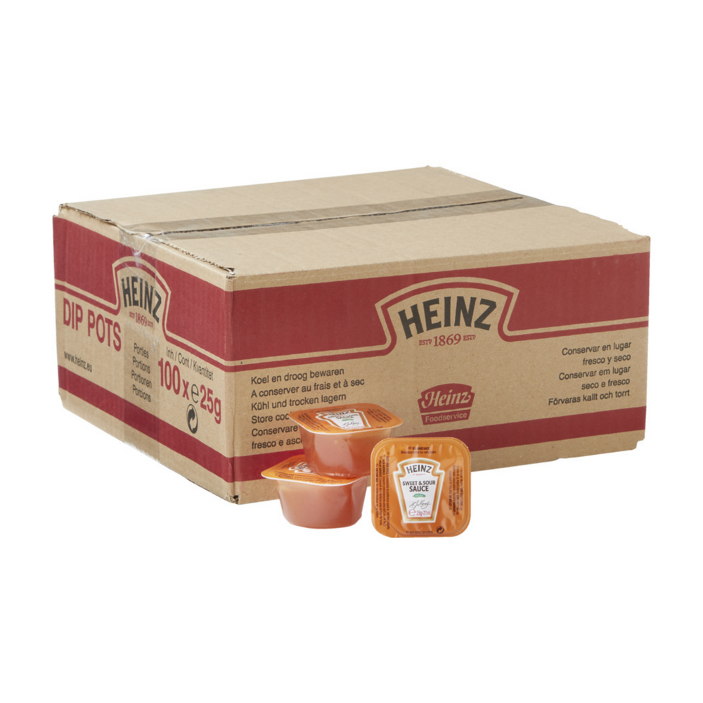 Heinz sweet sour sauce dippots (100x 25gr)