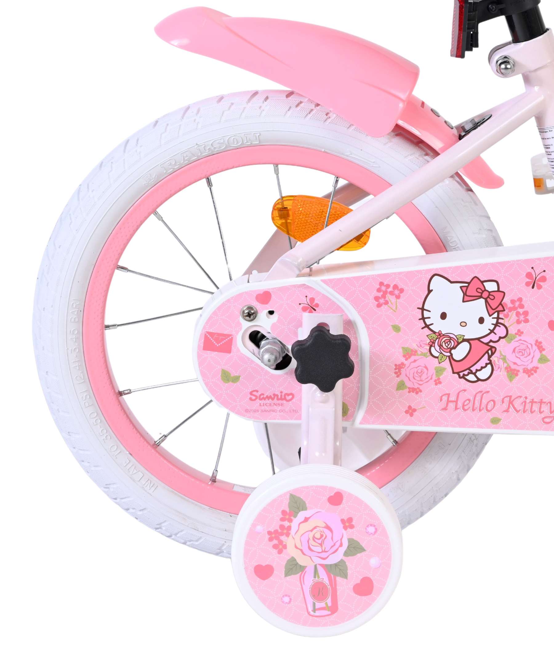 Hello kitty kinderfiets - meisjes - 14 inch - roze