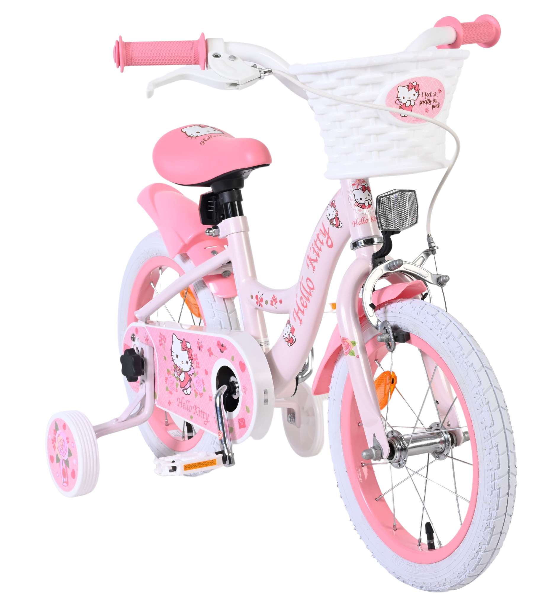 Hello kitty kinderfiets - meisjes - 14 inch - roze