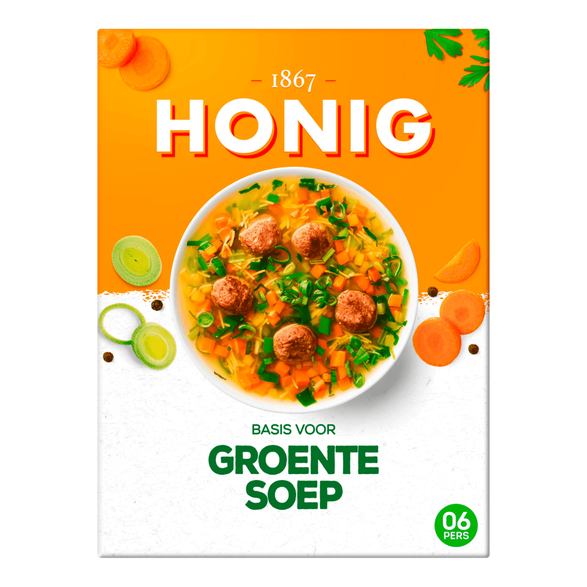 Honig basis voor groentesoep (12×50 gr)