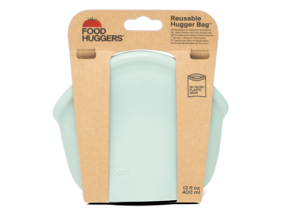 Foodhuggers herbruikbare bewaarzak - 400ml - jade stevig