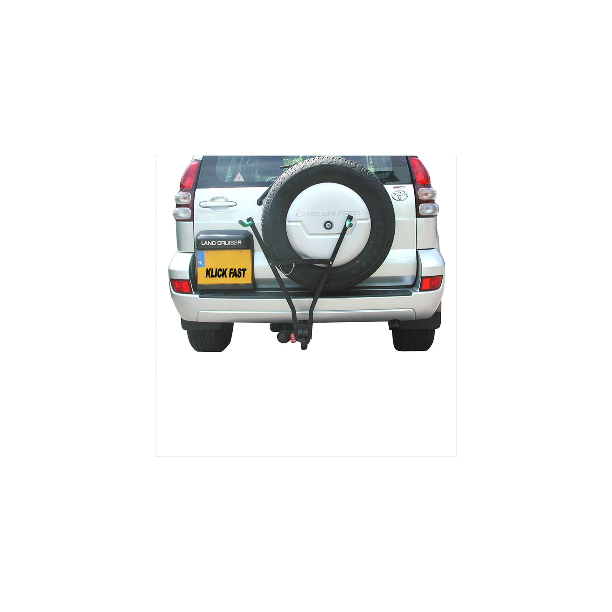 porte-vélos Klick Fast II avec support de plaque d'immatriculation 2 vélos