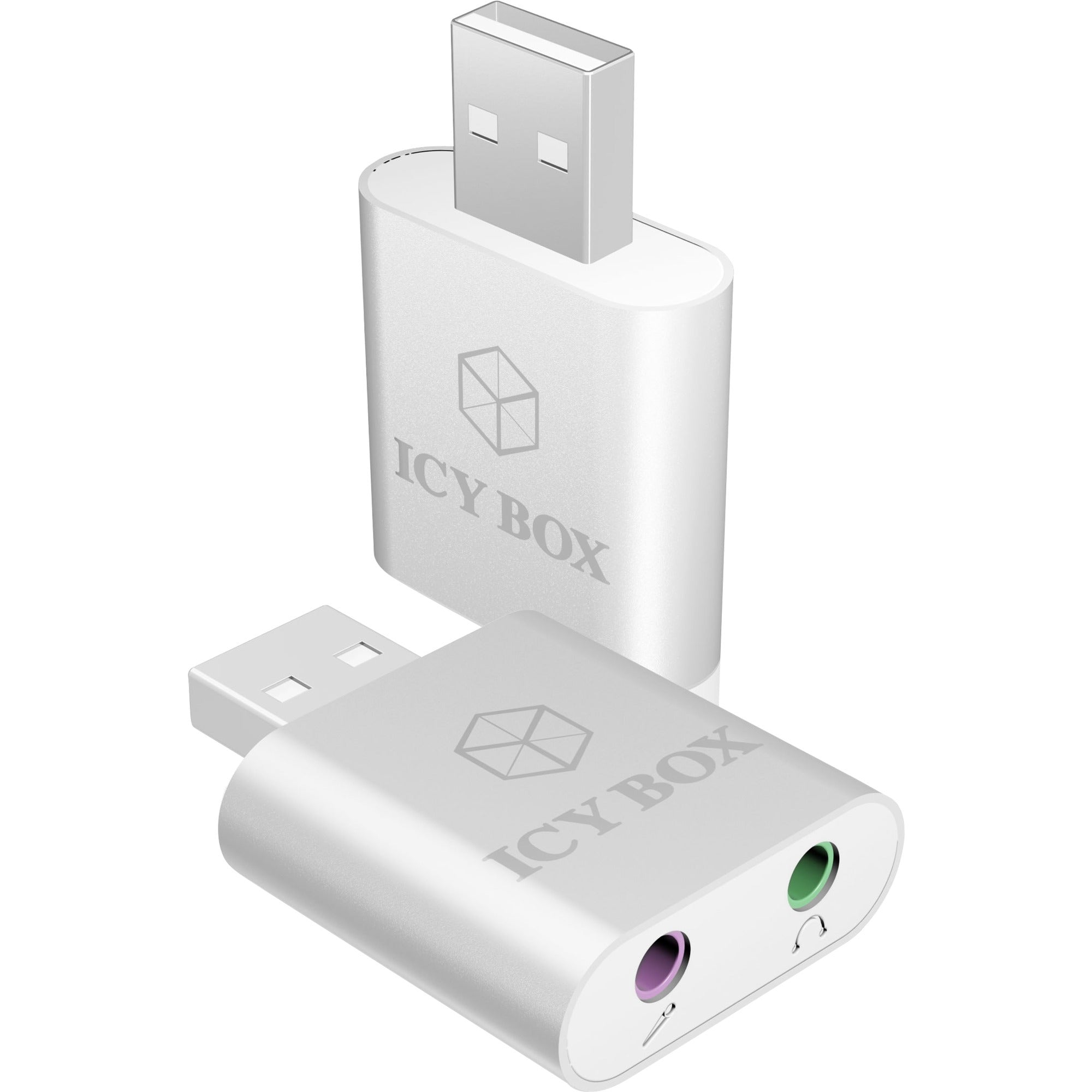 ICY BOX IB-AC527 USB naar audio en microfoon adapter