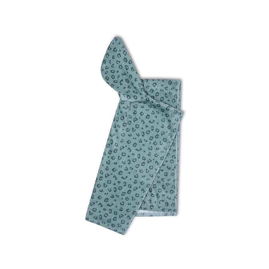 Luipaard | groene strandponcho 65 x 65 cm