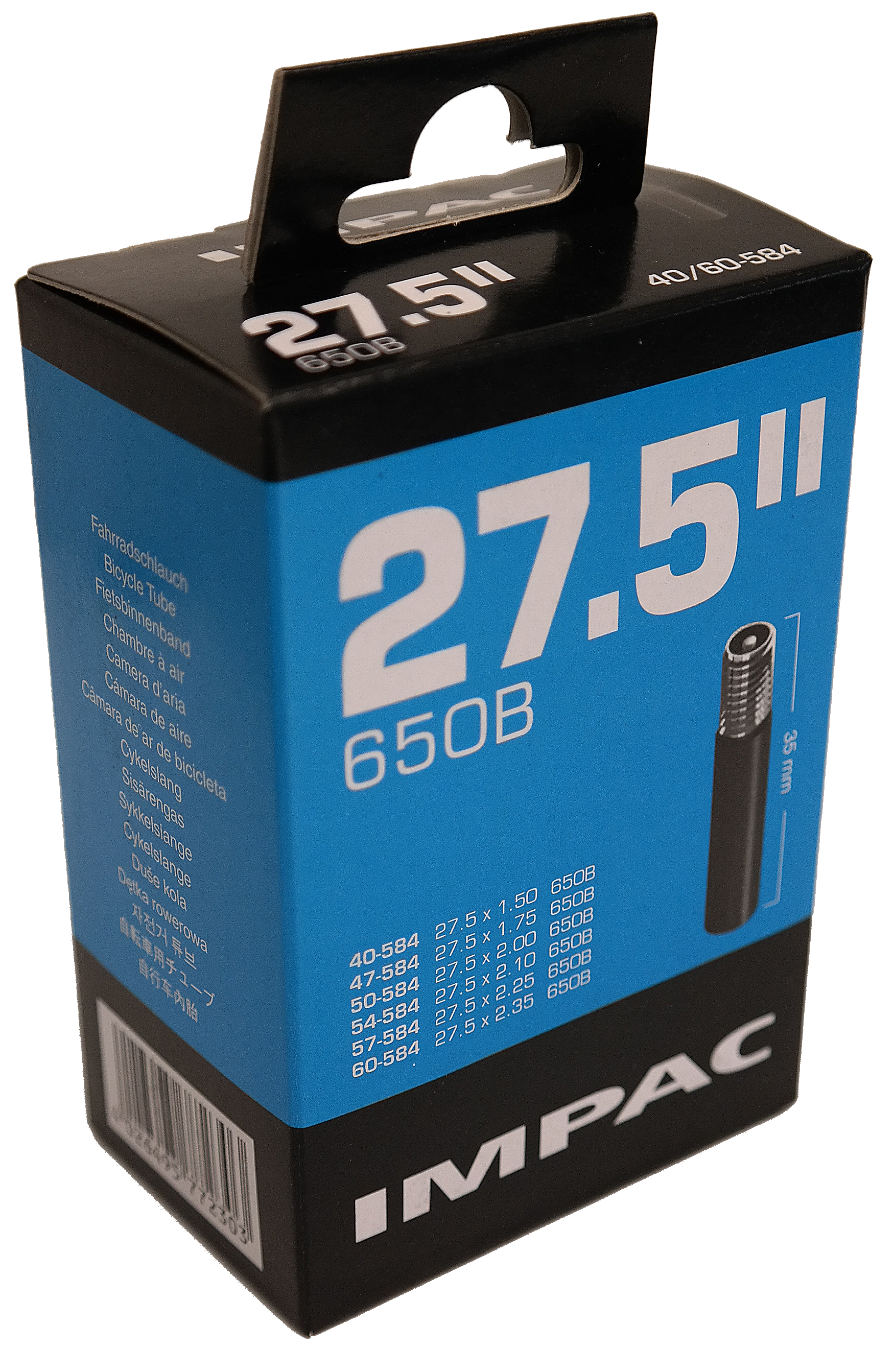 Impac (schwalbe) binnenband av21 27,5 inch (40 60-584) 40mm