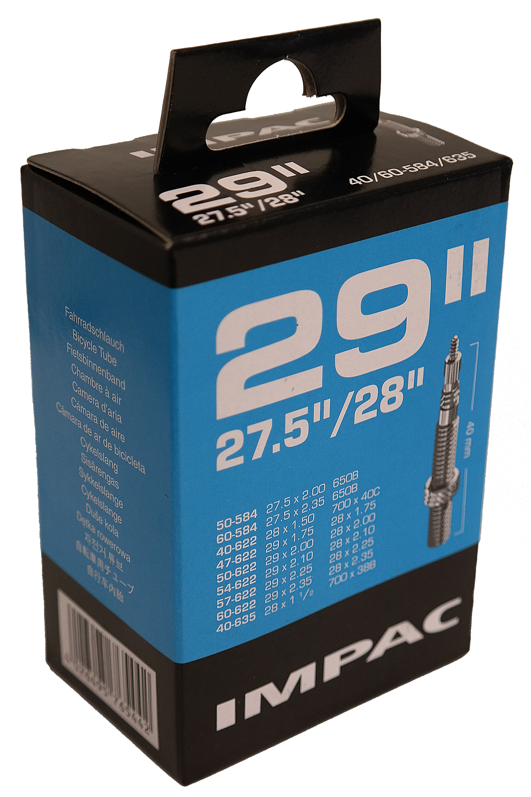 Impac ( schwalbe ) binnenband sv19 28 29 inch 40 60-622-635 40 mm