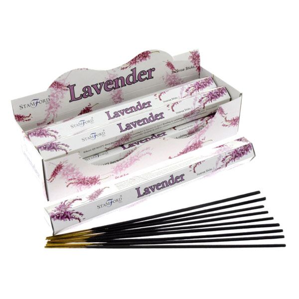 37102 lavendel - stamford premium hex wierook stokjes