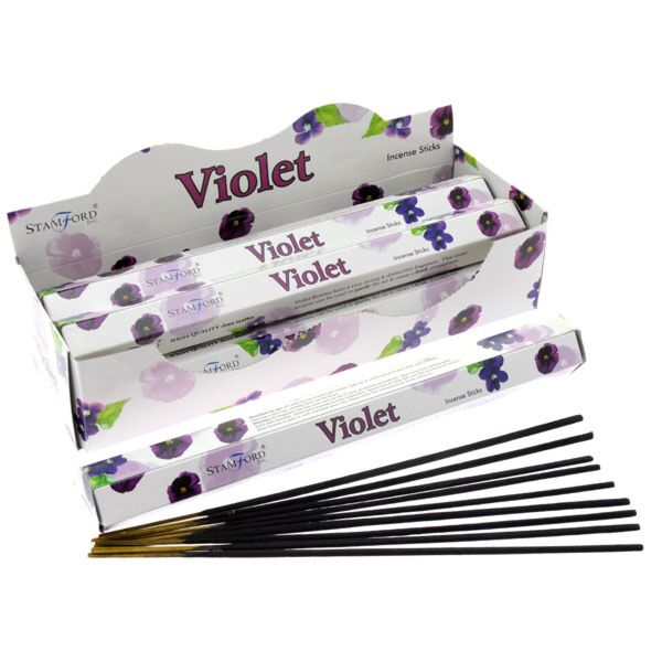 37104 viooltjes - stamford premium hex wierook stokjes