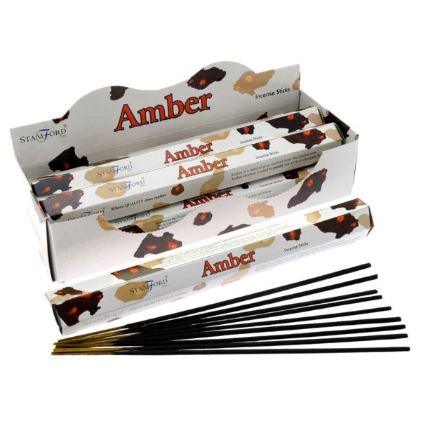 37111 amber - stamford premium hex wierookstokjes