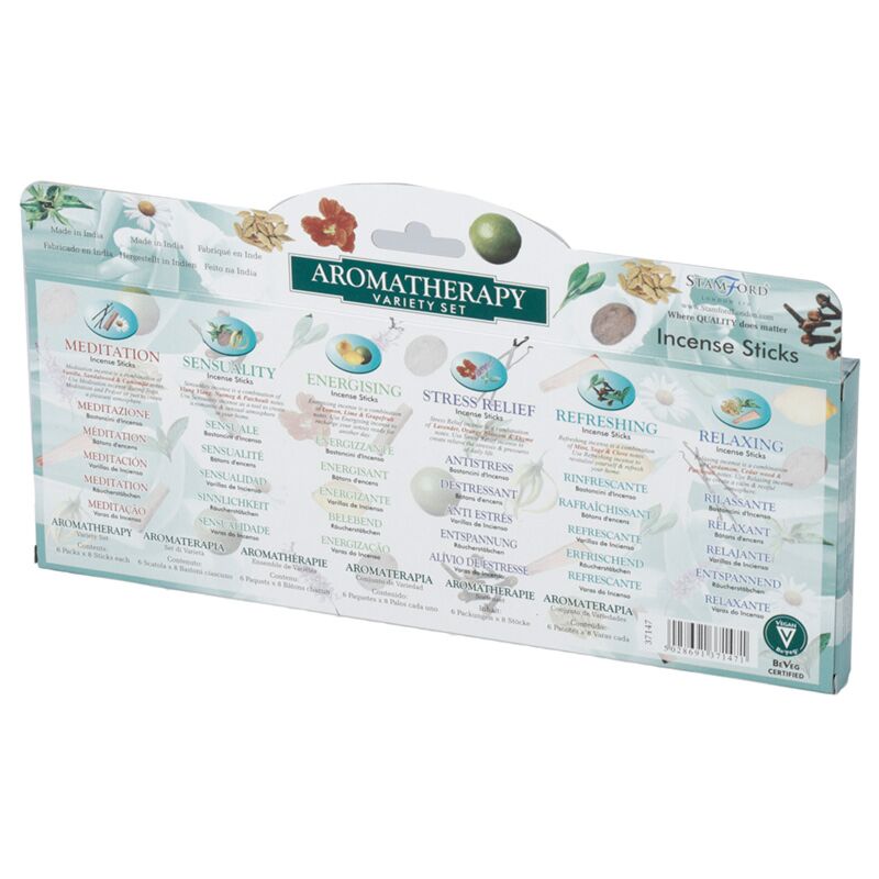 37147 aromatherapie - stamford hex wierook stokjes geschenkdoos 6 pakjes