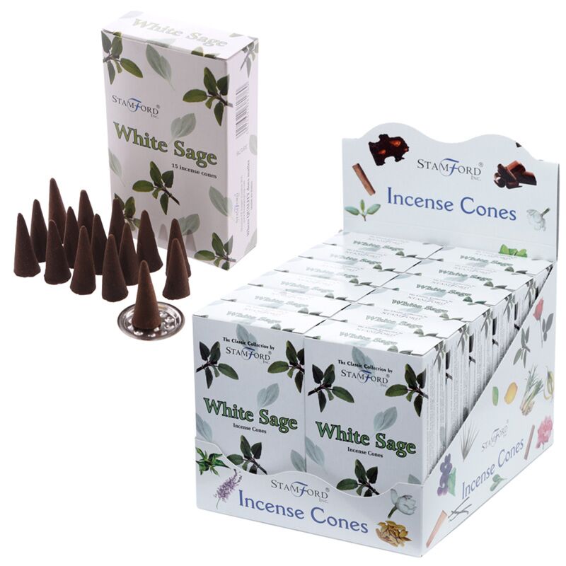 37176 witte salie - stamford wierook kegels