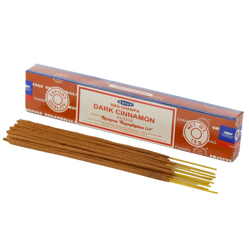 01349 donkere kaneel - satya nag champa wierook stokjes