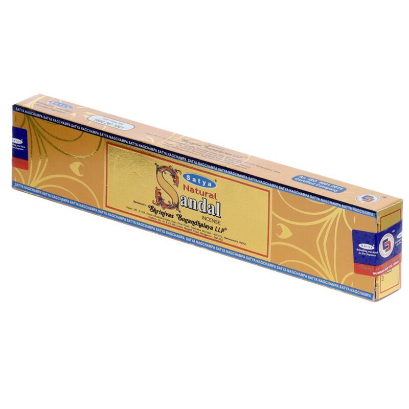 01442 natuurlijk sandelhout - satya nag champa wierook stokjes