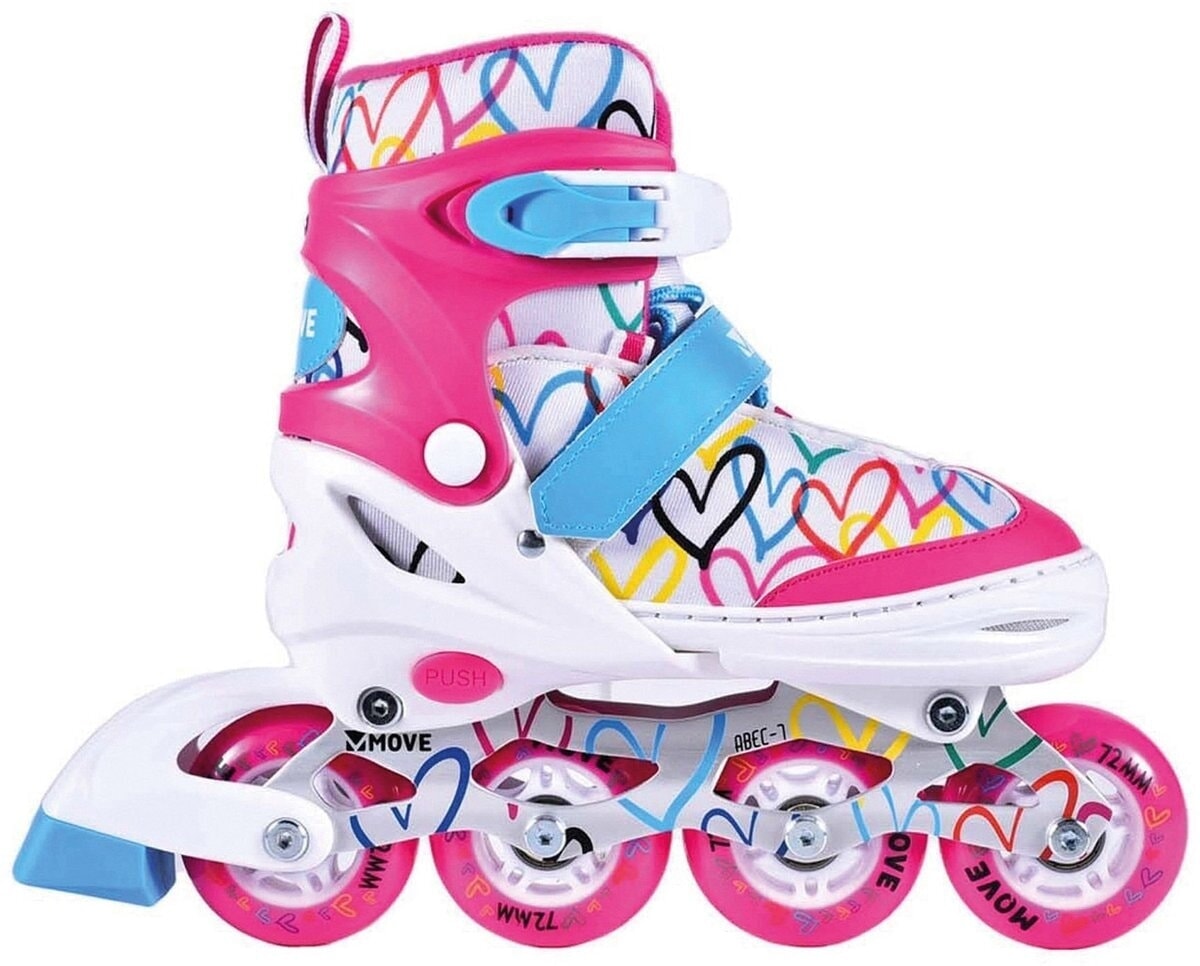Move inline skates : love wit roze (562411) maat 34 37