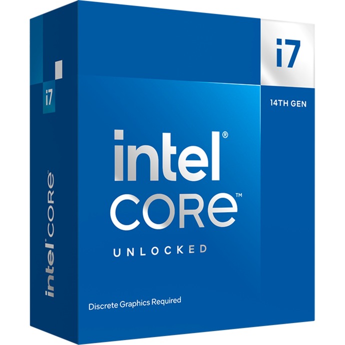 Intel® core i7-14700kf, 3,4 ghz (5,6 ghz turbo boost) socket 1700 processor ( raptor lake-s , unlocked, boxed)