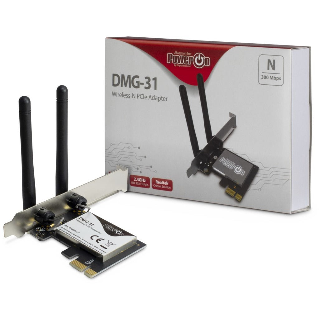 Inter-Tech Inter-Tech DMG-31 Draadloze-N PCIe-adapter
