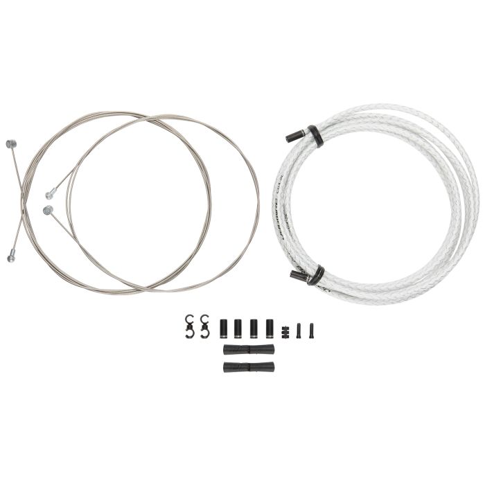 Jagwire universal sport brake kit - braided white