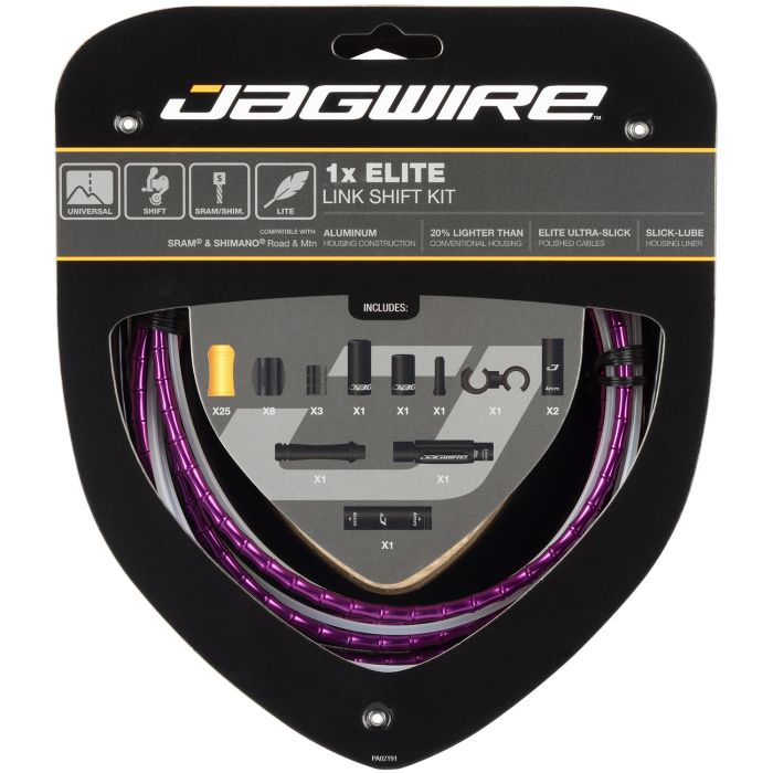 Jagwire 1x elite link shift kit - limited purple
