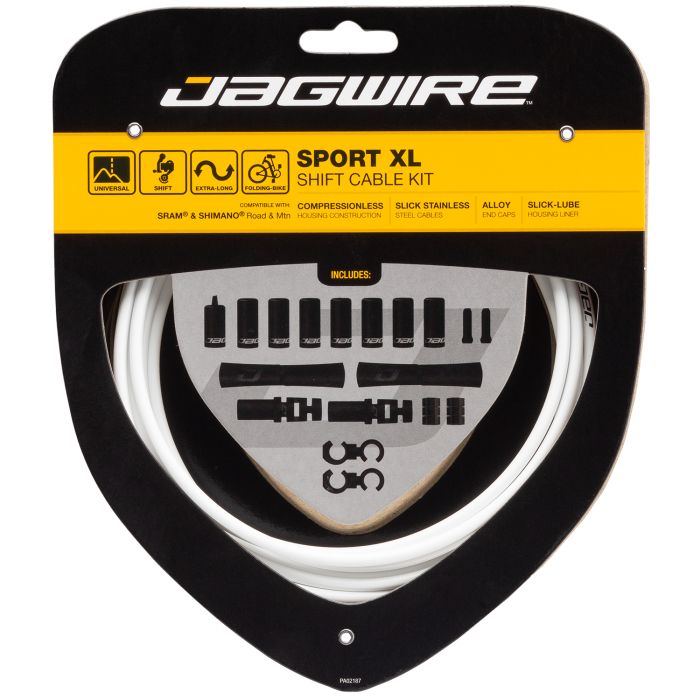 Jagwire sport shift xl kit - white