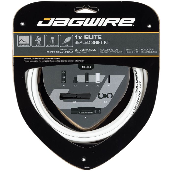 Jagwire 1x elite sealed shift kit - white