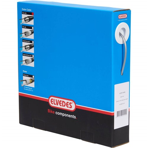 Rem buitenkabel Elvedes met voering ø5,0mm 30 meter - zilver (in een doos)