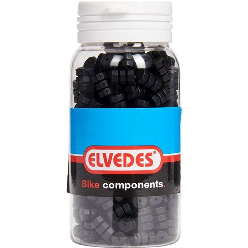 Elvedes Rubber O-rings for Brake Shift Cable ø1.1-1.5mm Black (Jar of 250 pieces)