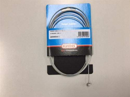 Elvedes inner cable 2.5m 6x7 nipple, e.g., throttle cable 4-stroke 2009004-1
