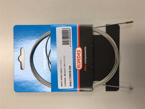 Gear inner cable stainless steel 2 nipples 3 meters 6451 72rvs 3m